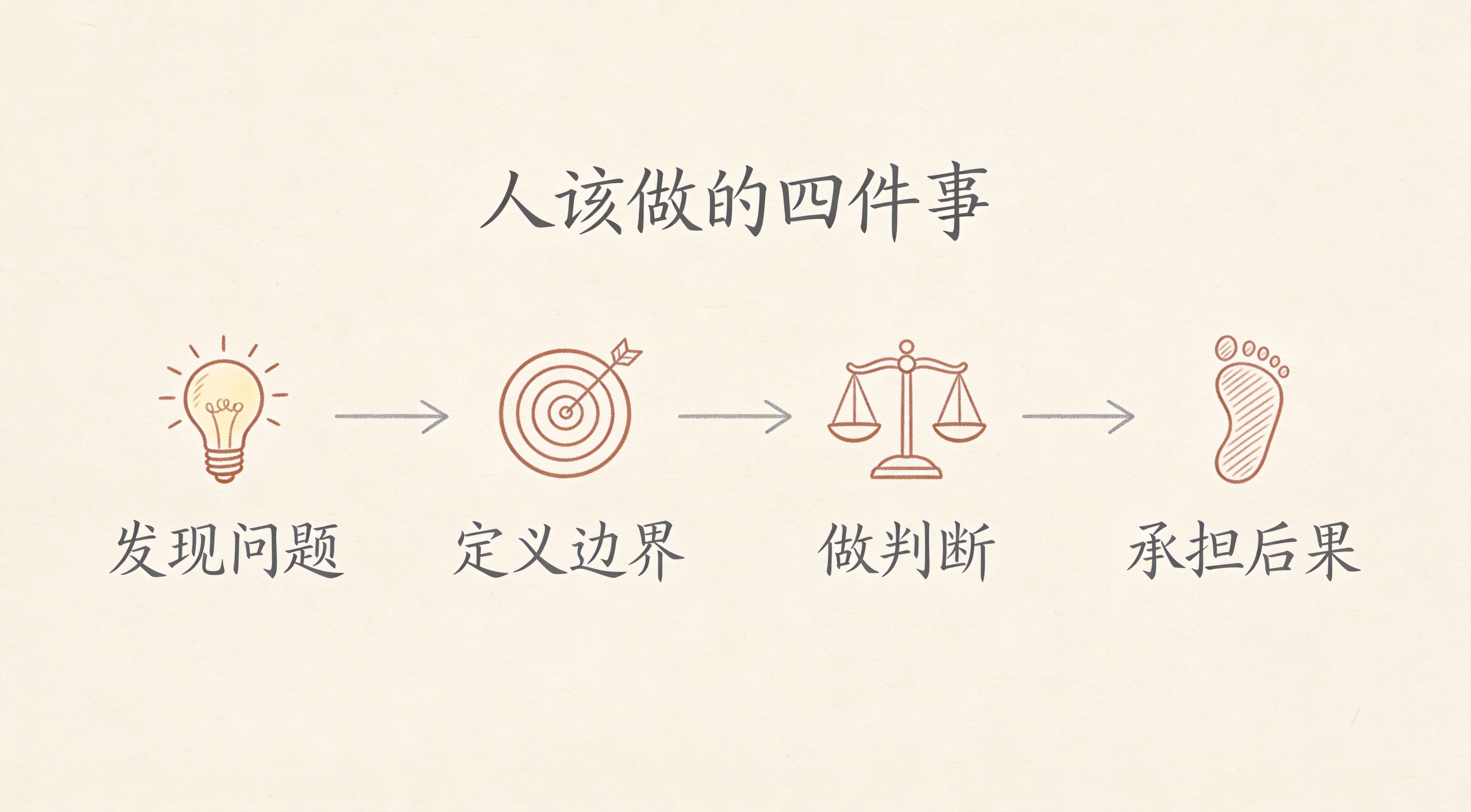 人该做的四件事